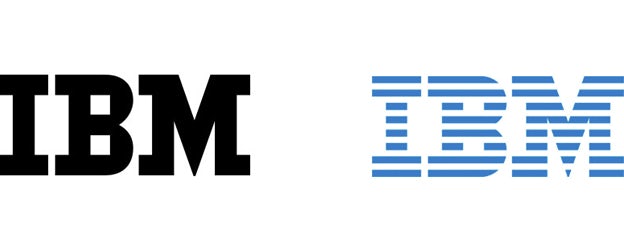 IBM LOGO设计:保罗·兰德的条纹标志与品牌识别系统