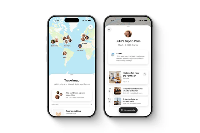 Airbnb 产品更新:双手机界面