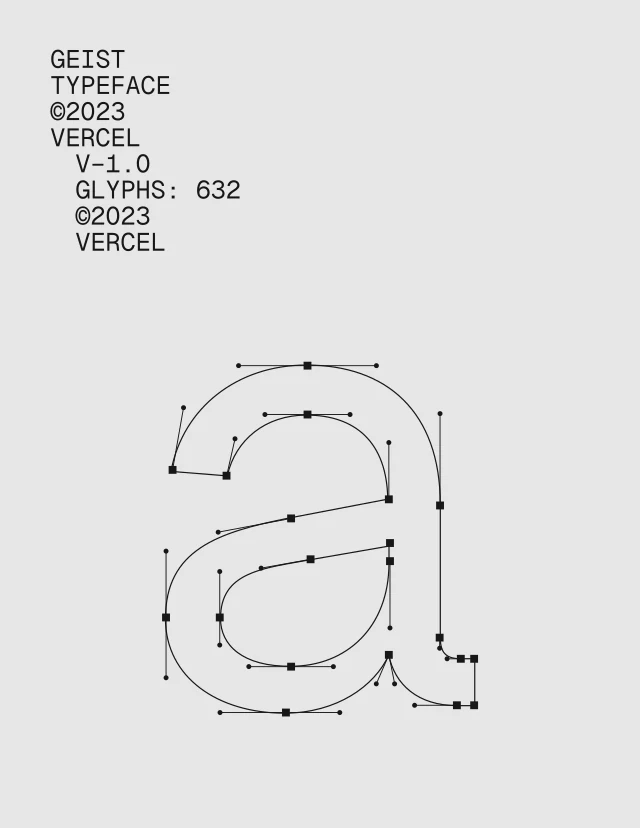Vercel Geist 字形构造示意