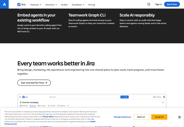 Jira · Embed agents in your existing workflow