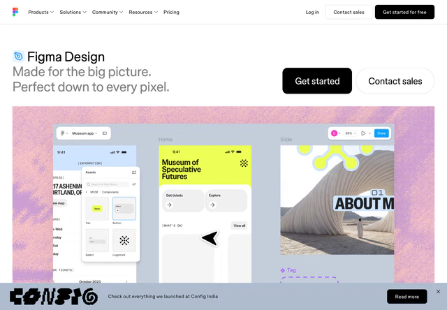 Figma Design · 官网首屏