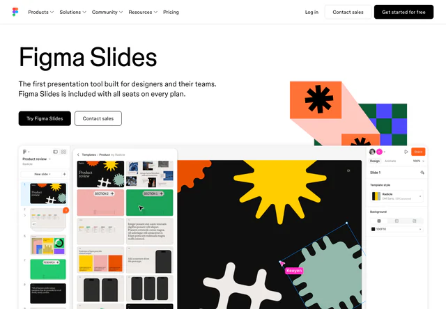 Figma Slides · 官网首屏
