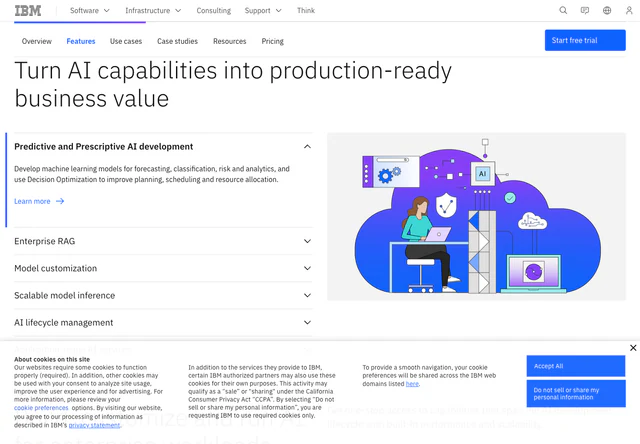 IBM watsonx.ai · Features