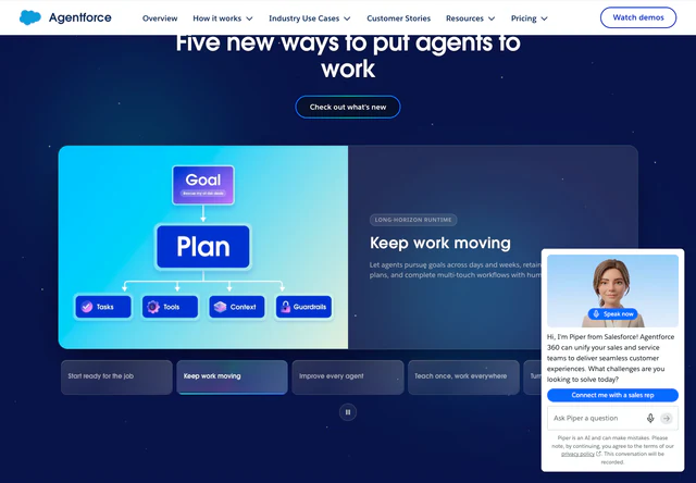 Agentforce · Five new ways to put agents to work